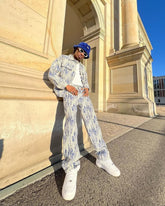 Veste camionneur droite Jacquards -1013